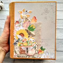 Farmlife junk journal handmade Fall forest junk book for sale complete thick - £399.67 GBP