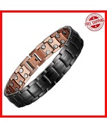 Luxurious Copper Magnetic Bracelet for Men - 23cm Adjustable with 46 Mag... - $668.91 MXN