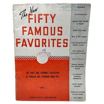 The New 50 Famous Favorites Piano Sheet Music Songbook 1940 Auld Lang Syne - $19.89