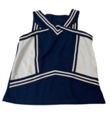 Teamwork Athletic Apparel Youth Cropped Splitter Cheer Top Blue/White -S... - €15,39 EUR