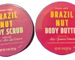 Trader Joe&#39;s Brazil Nut Body Butter &amp; Body Scrub Lot Set 8oz  NEW! - £27.57 GBP