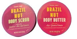 Trader Joe&#39;s Brazil Nut Body Butter &amp; Body Scrub Lot Set 8oz  NEW! - £26.23 GBP