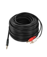 Rca Aux Audio Cable 50 Feet, 3.5Mm Aux To 2Rca Male Stereo Audio Y Cable - £14.40 GBP