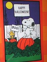 Peanuts Snoopy Happy Halloween / BOO! Garden Flag,12&quot; x 18&quot; - £27.10 GBP