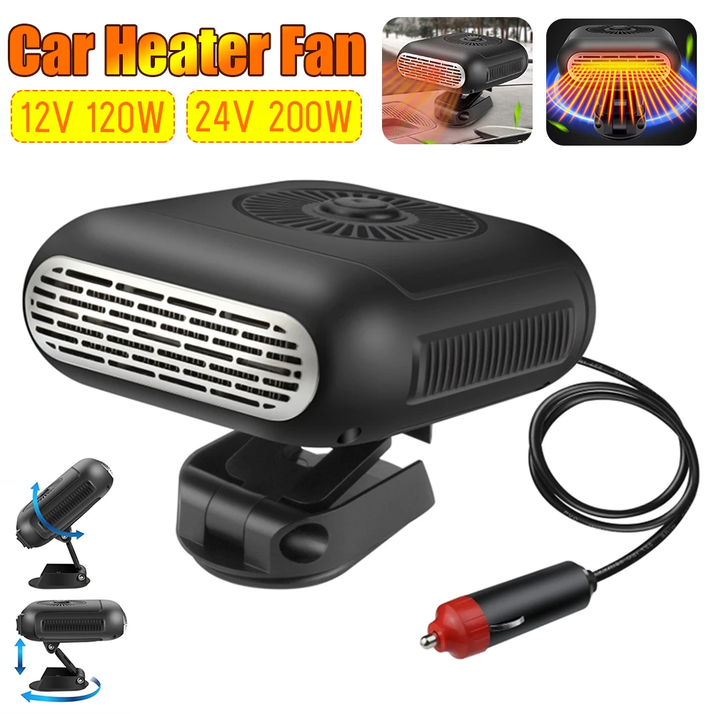 12V 120W 24V 200W Car Heater Windscreen Demister Defroster Auto Heater Portable - £17.99 GBP+