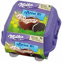 Milka chocolate EGGS with OREO &amp; cream filling -4 eggs -FREE SHIPPING - £10.83 GBP
