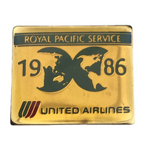 United Airlines 1986 Royal Pacific Service Pin Employee Crew Airliner Tr... - $8.95