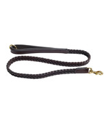 Shwaan Plaited Leather Dog Lead 3/4&quot; Leather Dog Leash size available 7f... - $54.18 CAD+