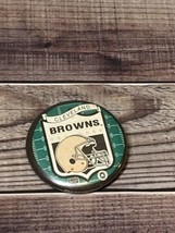 Vintage Cleveland Browns TEAM Pinback Button Football NFL Helmet Logo - £3.53 GBP