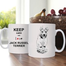 Jack Russell Terrier, Cup with dog, Mug, Pet, ceramic, hardness and durability, - £10.39 GBP