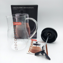 BODUM Chocolatiere Chocolate Jug Hot Cocoa Frother Mixer Glass Pitcher 4... - £22.54 GBP