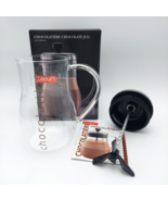 BODUM Chocolatiere Chocolate Jug Hot Cocoa Frother Mixer Glass Pitcher 4... - £22.44 GBP