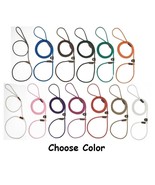 Slip Style Leads Show Dog Trainer Handling Leather Slide Rope Leash 1/8&quot;... - £14.61 GBP