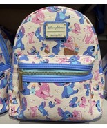 Disney Parks Stitch And Angel Sequined Loungefly Mini Backpack - $120.99