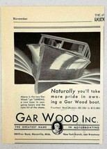1930 Print Ad The Gar Wood 40 Landau Luxury Boats Marysville,MI - $10.76