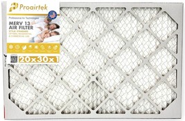 Proairtek AF20301M13SWH MERV13 20x30x1 Air Filter, Residential &amp; Commerc... - $14.99