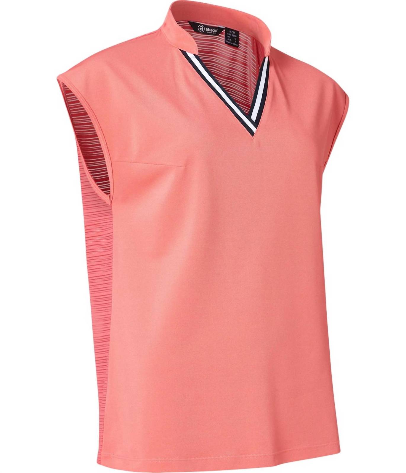 Abacus Sportswear Us women sandy cupsleeve polo in Exotic Coral - size XS