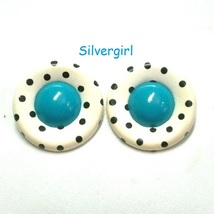 New Vintage Gently Used Mostly Metal Colored Stud Earrings  - £6.46 GBP