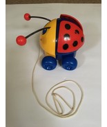Ladybug Pull On Toy VINTAGE —394 - £39.25 GBP