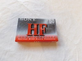 Sony HF High Fidelity 60min Normal Bias Blank Audio Cassette Tape (1) NOS sealed - £15.56 GBP