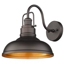 11&quot; Farmhouse Gooseneck Barn Light, Vintage Wall Light Sconce For Porch Warehous - £71.93 GBP