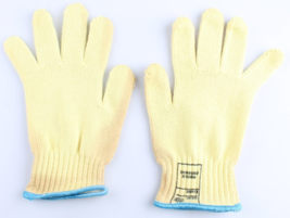 DuPont Kevlar Gloves Size Small Cut Resistant Yellow Knit - $20.02