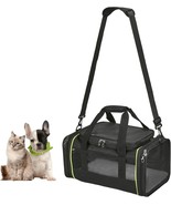 Expandable Airline Approved Pet Carrier Bag Up To 15 Lbs Black Travel Ca... - £29.83 GBP