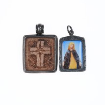 Antique Silver enamel hand engraved pendant and other - $242.55