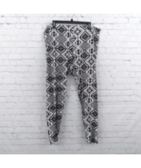 Riley James Leggings Womens 22/24W White Black Geometric Aztec Pull On P... - $19.99