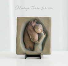 Quiet Strength Plaque Figure Sculpture Hand Painting Willow Tree Susan Lordi - £46.99 GBP