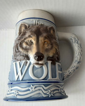 Avon 3 D American Animal Stein Series &quot;THE GRAY WOLF&quot; Tom O&#39;Brien Dated 2000 - £9.41 GBP