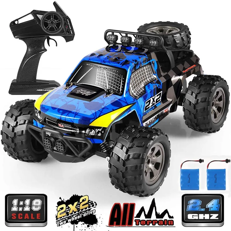 2023 New 1:18 High Speed 4WD RC Car 2.4GHz Off Road Remote Control Vehic... - £43.04 GBP