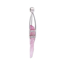 Stones Desire Kunzite Crystal Pendant Necklace (22&quot;) Pink - £119.91 GBP