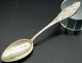 Sterling Silver Souvenir Spoon State Capital Olympia Washington Interesting - £20.74 GBP