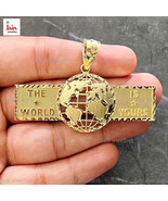 18 Karat,22 Karat Gold Globus Planet Erde Weltkarte Halskette Anhänger 2... - £3,402.10 GBP+