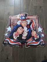 19&quot; america want you UNCLE SAM Patriot 3d cutout USA STEEL plate display ad Sign - £55.23 GBP