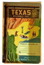 Texas Welcomes You Folder &amp; 1958 Official State Highway Map - £34.83 GBP
