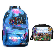 Roblox Backpack Package Summer Series Lunch Box Starry Sky Schoolbag Daypack - £40.20 GBP