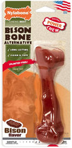 [Pack of 3] Nylabone Power Chew Bison Bone Alternative Dog Chew Toy Beef Flav... - £32.85 GBP