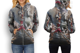 Saint Seiya Pegasus   All Over Print Zipper Hoodie for Women - £22.28 GBP