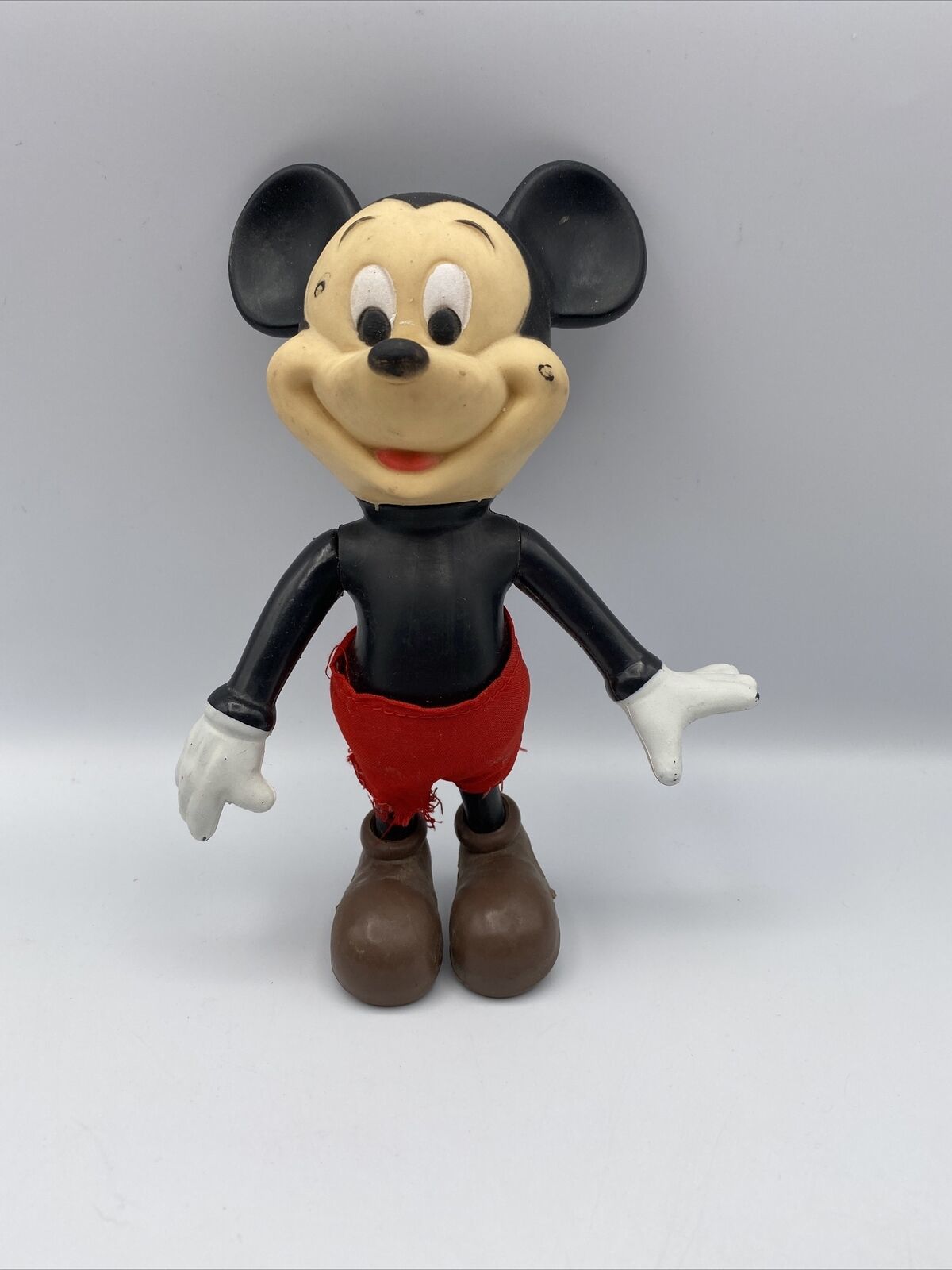 Rare Vintage Misprinted Walt Disney Productions 8" Mickey Mouse Figure 1970's - $32.68
