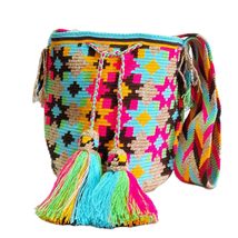 Handmade Wayuu Crochet Tote Bag, Woven Mochila, Colombian Tribal Bag, Be... - $1,735.38 MXN
