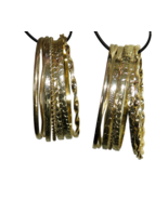 Gold Tone Set Of 14 Bangle Bracelets NEW - $25.00