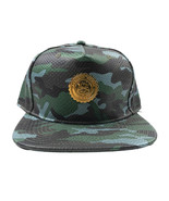 Capital Gains Snake Embossed Leather Green Camo Hat Adjustable Strap Bac... - $25.60