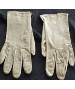 Vintage Fownes Leather Bright Washable Ladies Gloves Wrist Length - GDC ... - $39.59