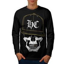 Skull Swag Hustler Tee Rapper Mask Men Long Sleeve T-shirt - £12.04 GBP