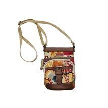 Lilly Bloom Women&#39;s Crossbody Floral Sunburst Bag Adjustable Pockets - $18.80