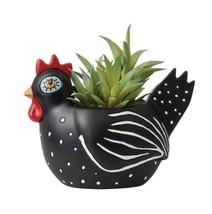 Hand-Painted Resin Chicken Planter - £27.40 GBP