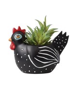 Hand-Painted Resin Chicken Planter - $47.85 CAD