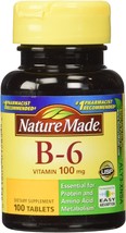 Nature Made Vitamin B-6 100 Mg, Tablets, 100-Count (Pack of 2) - £28.76 GBP